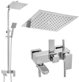 Sprchová súprava KABE s výtokom do vane - chrómová - hlavica 25x25 cm