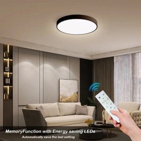 Immax NEO 07248L-LED Stmievateľné svietidlo SEMPLICI 36W/230V Wi-Fi Tuya čierna +DO