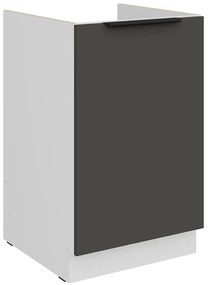 Kuchynská skrinka Aria-Gr/Wh Anti Fingerprint 50zl 1f Bb