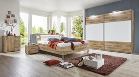 Nočný stolík Easy Plus, 2 zásuvky, dub doskový