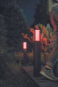 PHILIPS HUE Vonkajšia LED múdra lampa IMPRESS s funkciou RGB, 2x8W, teplá biela-studená biela, čierna, IP44