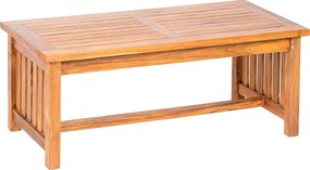 DEOKORK Teakový konferenčný stolík ROSALINE 120 × 65 × 48 cm