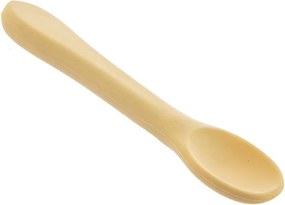 Žltá detská lyžička zo silikónu – Orion