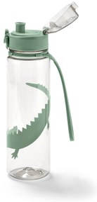 Fľaša na pitie, béžová s krokodíľou potlačou