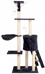 Ihrisko pre mačky, domček, strom, posteľ, škrabadlo, XL 138cm GRAY