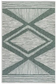 Obojstranný koberec Elle Decoration GEMINI Rhombus zelený