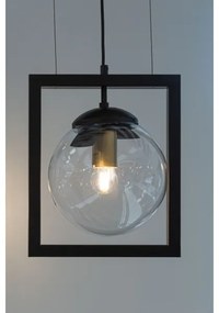 Klausen 111023 - Luster na lanku REY 1xE27/7W/230V čierna