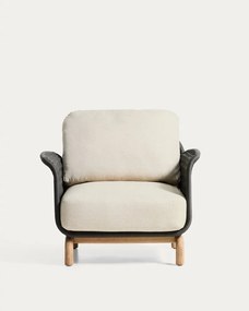 Béžové polstrované záhradné kreslo Alipa – Kave Home