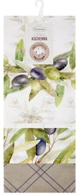 Dekorstudio Sada 3-dielných kuchynských utierok OLIVE 50 x 70 cm