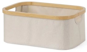 Béžový úložný košík