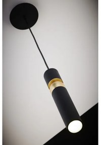 Jupiter 2003 - Luster na lanku ALAS 1xGU10/10W/230V čierna/zlatá