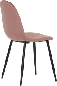 Jedálenská stolička zamatová, ružová CT-971 PINK4