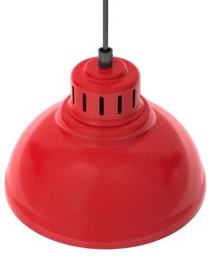 Luster na lanku SVEN 3xE27/15W/230V červená