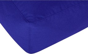 Modrý vlnený taburet Keno – noo.ma