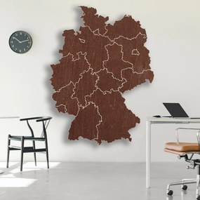 SENTOP | Drevená nástenná mapa Nemecko - 16 dielikov | SENTOP M004