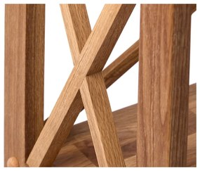 Regál z dubového dreva v prírodnej farbe 70x161 cm X-Shelf – Unique Furniture