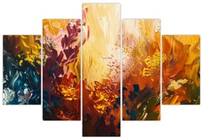 Obraz - Abstraktná maľba kvetov (150x105 cm)