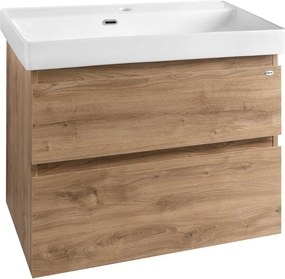 Aqualine Aqualine, ALTAIR umývadlová skrinka 76x60x37cm, dub emporio, AI388