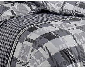 BedTex Bavlnené obliečky Hector čierna, 140 x 200 cm, 70 x 90 cm