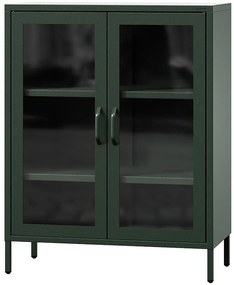 Vitrína Kovová Gina Modern Bottle Green