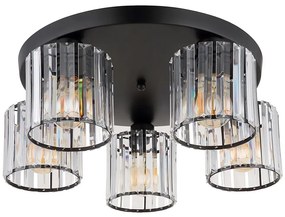 Toolight Toolight, stropné svietidlo 5xE27, EBT023-5C, čierna, OSW-01223