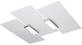 Stropné svietidlo Fabiano, 1x mliečne sklenené tienidlo, ch