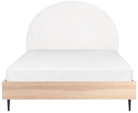 Manželská posteľ 140 cm Milza (biela). Vlastná spoľahlivá doprava až k Vám domov. 1081403