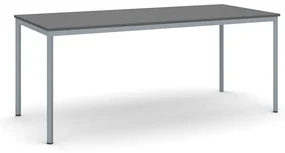 Stôl jedálenský, 1800 x 800 mm, tmavo sivá podnož, grafit