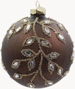 Sklenené vianočné ozdoby Gemstone, 8 ks