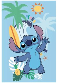 Detská fleecová deka Lilo &amp; Stitch - motív Aloha - 100 x 150 cm