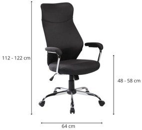 Kancelářská židle Aero černá