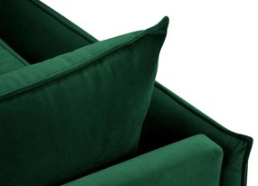 Denná posteľ agate pravá zamat zelená MUZZA