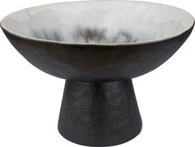 Čierna/slonovinová kameninová misa ø 31,5 cm By Hand – Mette Ditmer Denmark