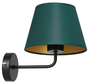 Nástenná lampa ARDEN 1xE27/60W/230V zelená/zlatá