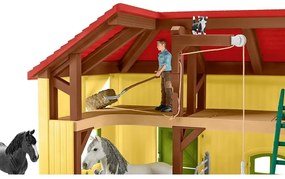 Schleich 42485 Stajňa pre kone s príslušenstvom, 60 x 40 x 29,5 cm