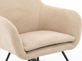 Hojdacie kreslo Galileo, béžová tkanina