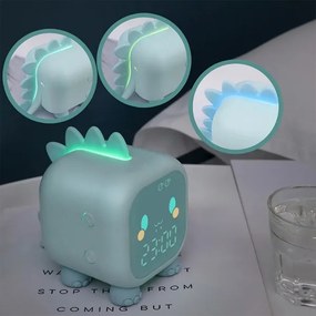 LED RGBW Stmievateľná detská nočný lampička s budíkom FILIP LED/1,5W/5V 1500 mAh