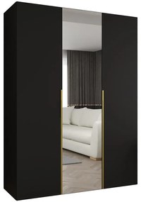 Skriňa Alicante II 150 čierna/zlatá