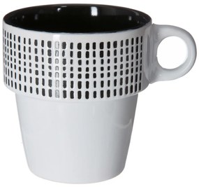 Keramický hrnček so stojanom Ethnik 260 ml sada 6ks