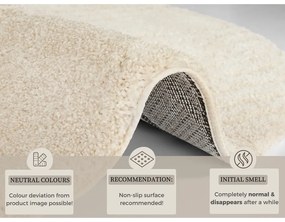 Krémovobiely koberec Mint Rugs Norwalk Fergus, ø 160 cm