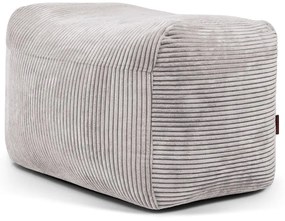 Svetlosivý menčestrový sedací vak Plus 70 Lounge – SLOWDOWN