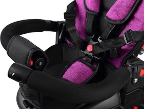 Trojkolesový bicykel Tiny Bike 3v1, ružový, so strieškou SP0650