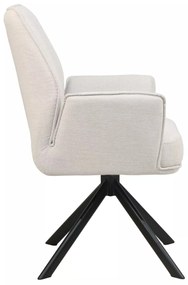 Otočné jídelní křeslo Hugo Brego světle béžové