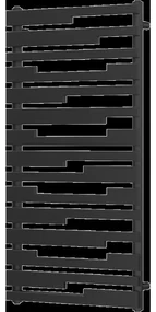 Mexen Provo dekoratívny radiátor 1125 x 600 mm, 799 W, Čierna - W209-1125-600-00-70