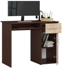 PC stolík Padma  (wenge + dub sonoma). Vlastná spoľahlivá doprava až k Vám domov. 1069707