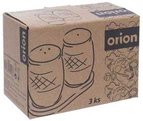 Orion 3-dielna sada soľničky a koreničky s podtáckou Bambu