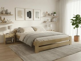 Posteľ Emily 180 x 200 cm, borovica Rošt: S latkovým roštom, Matrac: Matrac COCO MAXI 20 cm