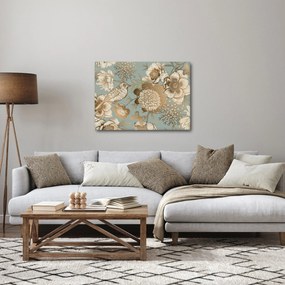 Obraz - Záhrada s vtáčikom (70x50 cm)