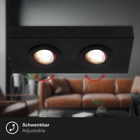 Briloner 3996025 - LED Bodové svietidlo CTS 2xLED/4W/230V 2700/4000K čierna