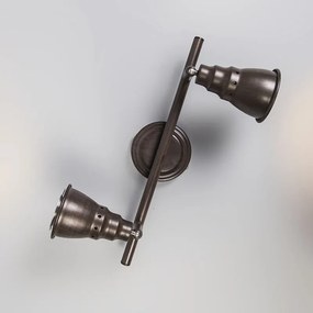 Stropné a nástenné bodové svetlo hrdzavohnedé otočné a naklápateľné - Coney 2